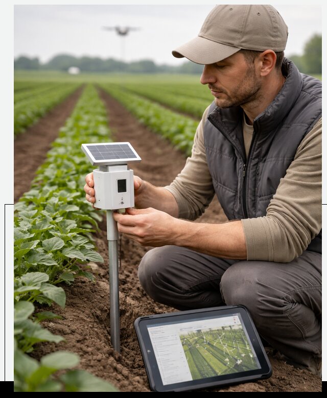 IoT мониторинг сельскохозяйственных полей и контроля в Батайске